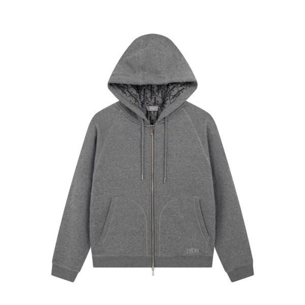 ❤디올 남자 그레이 집업 후드티 - Dior Mens Gray Hoodie - dio02201x