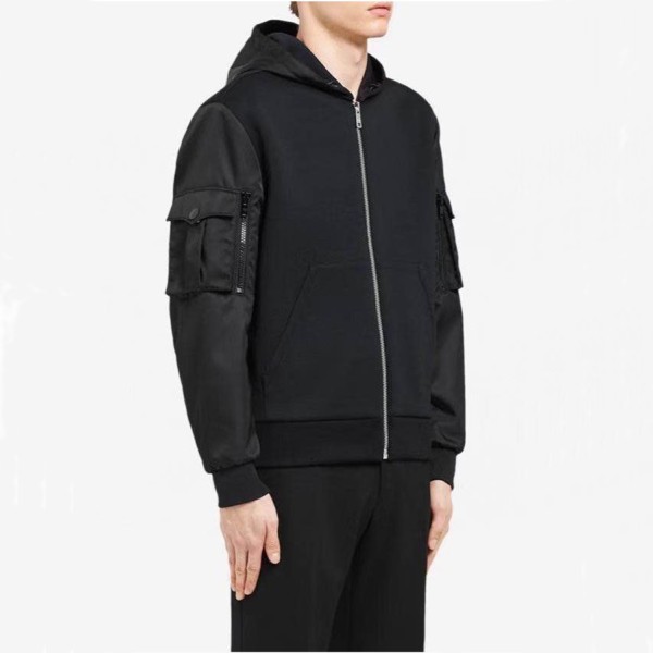 ❤프라다 남성 블랙 후드 자켓 - Prada Mens Black Jackets - pra02891x