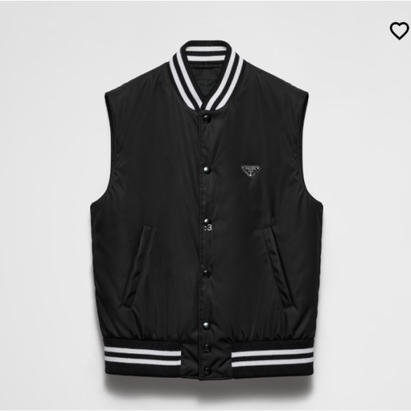 ❤프라다 남성 블랙 리나일론 베스트 - Prada Mens Black Vest - pra02893x