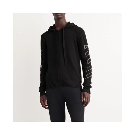 ❤오프화이트 남성 캐쥬얼 블랙 후드티 - Off-white Mens Black Hoodie - off0876x