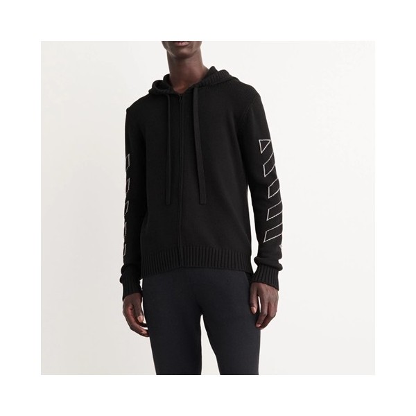 ❤오프화이트 남성 캐쥬얼 블랙 후드티 - Off-white Mens Black Hoodie - off0876x