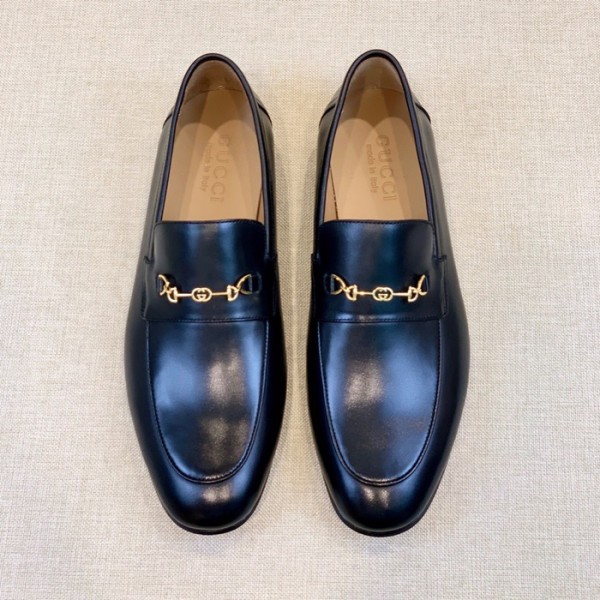 ❤구찌 남성 이니셜 블랙 로퍼 - Gucci Mens Black Loafer - gu35x
