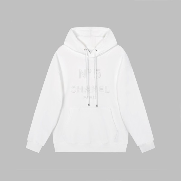 ❤샤넬 남/녀 캐쥬얼 화이트 후드티 - Chanel Unisex White Hoodie - ch0012x