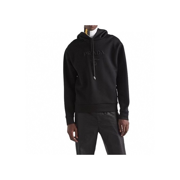❤프라다 남성 캐쥬얼 블랙 후드티 - Prada Mens Black Hoodie - pra09x