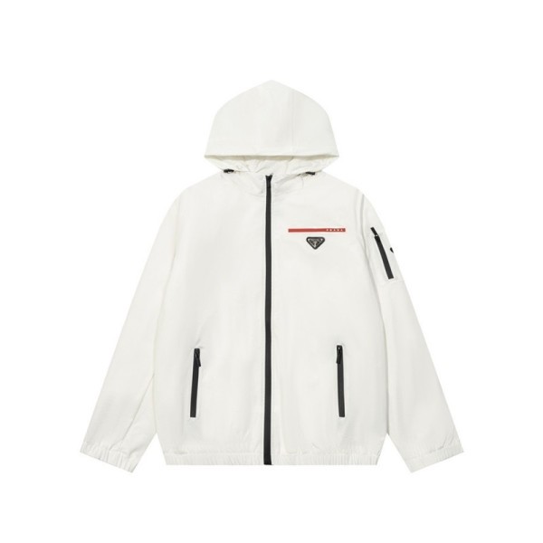 ❤프라다 남성 화이트 후드 자켓 - Prada Mens White Jackets - pr11x