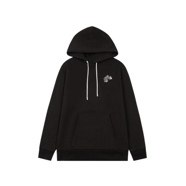 ❤루이비통 남자 베이직 블랙 후드티 - Louis vuitton Mens Black Hoodie - lv39x
