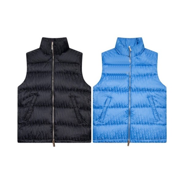 ❤디올 남성 블루 덕다운 베스트 - Dior Mens Blue Vest - dio02229x