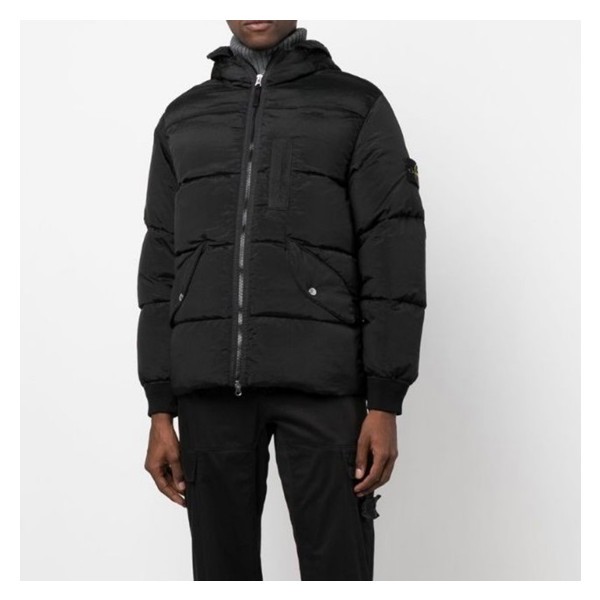 ❤스톤아일랜드 남성 블랙 구스다운 패딩 - Stone Island Mens Black Padding - sto0523x