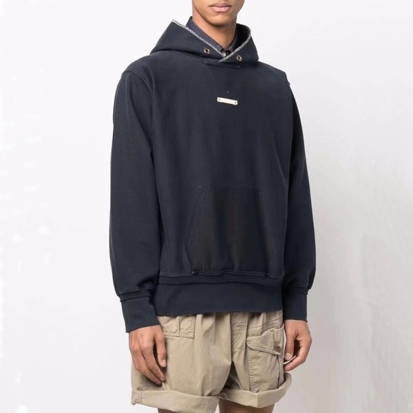 ❤메종마르지엘라 남성 네이비 후드티 - Maison margiela Mens Navy Hoodie - mai0108x