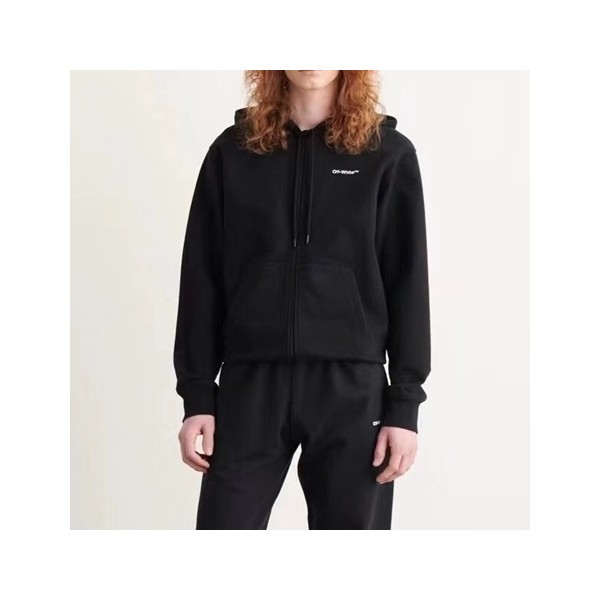 ❤오프화이트 남성 캐쥬얼 블랙 후드티 - Off-white Mens Black Hoodie - off0879x