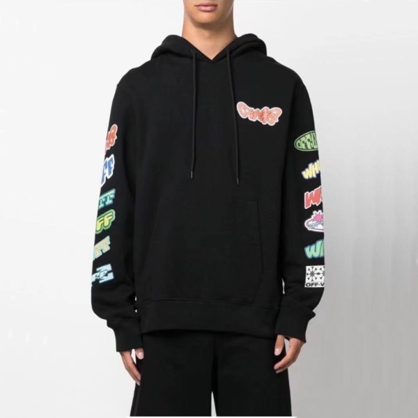 ❤오프화이트 남성 블랙 후드티 - Off-white Mens Black Hoodie - off0881x