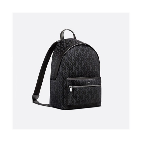 ❤디올 남성 다이아몬드 블랙 백팩 - Dior Mens Black Back Pack - dio02231x
