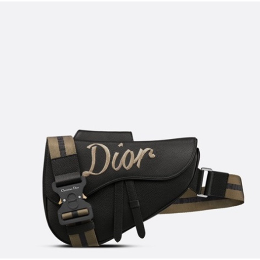 ❤디올 남성 블랙 새들백 - Dior Men Black Saddle Bag - dio02333x