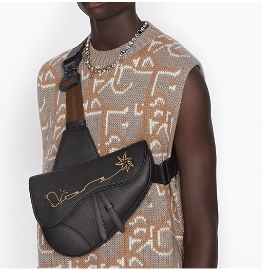 ★디올 남성 Saddle 새들 백 - Dior Men Black Saddle Bag