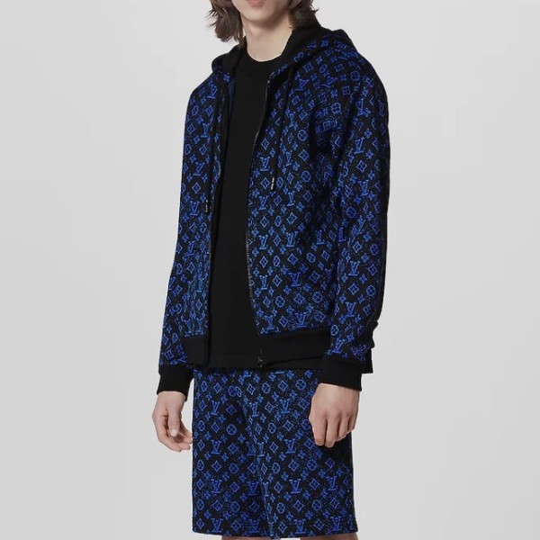 ❤루이비통 남자 베이직 블루 후드티 - Louis vuitton Mens Blue Hoodie - lv60x