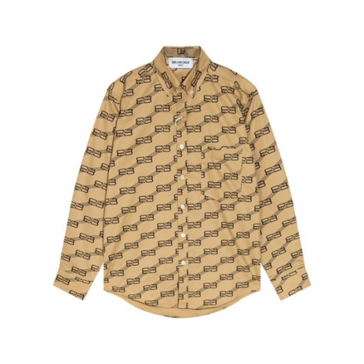 ❤발렌시아가 트렌디 남성 카멜 셔츠 - Balenciaga Mens Camel Tshirts - ba05x