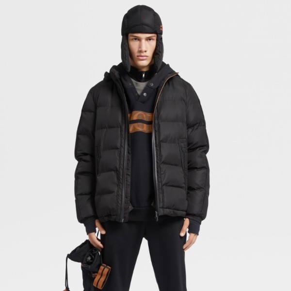 ❤에르메네질도 제냐 남성 구스다운 블랙 패딩 - Ermenegildo Zegna Mens Black Padding - zeg0437x