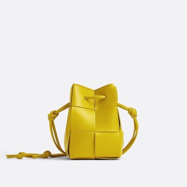 ❤보테가베네타 여성 미니 옐로우 버킷백 - Bottega Veneta Womens Yellow Burket Bag - bv0487x