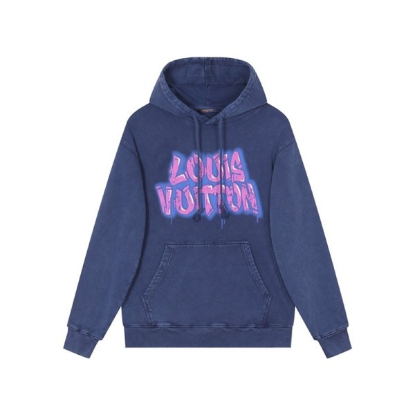 ❤루이비통 남자 네이비 후드티 - Louis vuitton Mens Navy Hoodie - lv130x