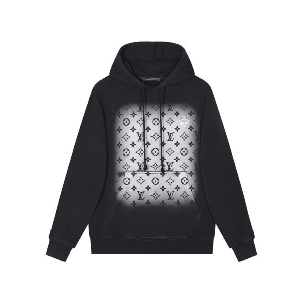 ❤루이비통 남자 블랙 후드티 - Louis vuitton Mens Black Hoodie - lv132x