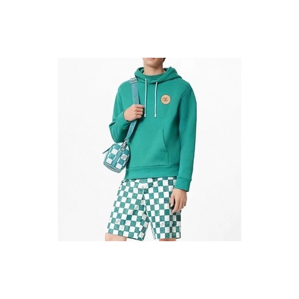 ❤루이비통 남자 블루 후드티 - Louis vuitton Mens Blue Hoodie - lv133x