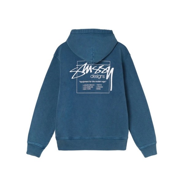 ❤스터시 남성 블루 후드티 - Stussy Mens Blue Hoodie - stu04x