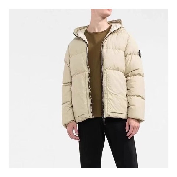 ❤스톤아일랜드 남성 베이지 구스다운 패딩 - Stone Island Mens Beige Padding - sto0532x