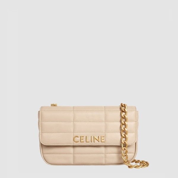 ❤셀린느 여성 모노크롬 마틀라세 체인 숄더백 - Celine Womens Monochrome Matelassé Chain Shoulder Bag - ce07x