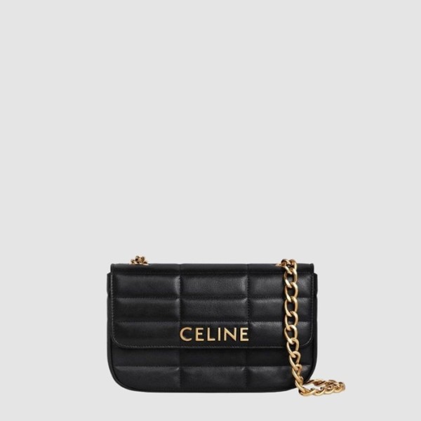 ❤셀린느 여성 모노크롬 마틀라세 체인 숄더백 - Celine Womens Monochrome Matelassé Chain Shoulder Bag - ce08x
