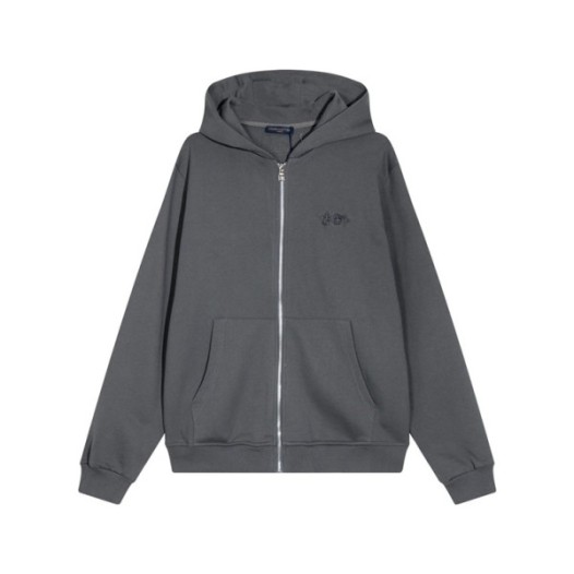 ❤루이비통 남자 그레이 집업 후드티 - Louis vuitton Mens Gray Hoodie - lv147x