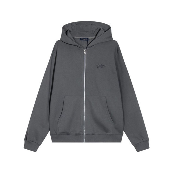 ❤루이비통 남자 그레이 집업 후드티 - Louis vuitton Mens Gray Hoodie - lv147x