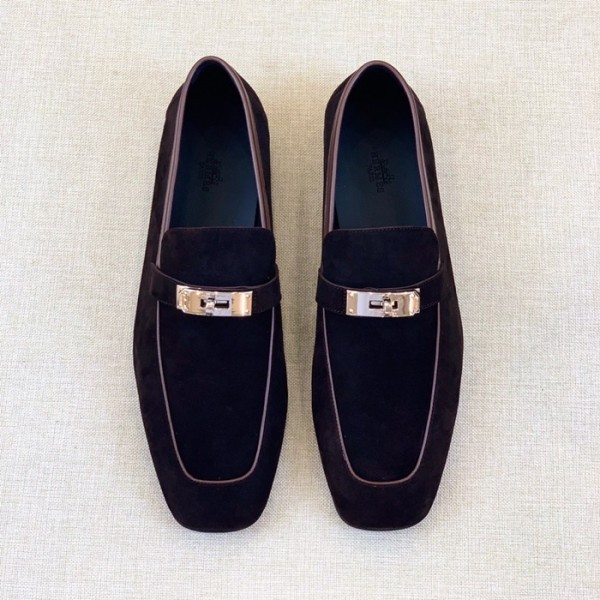 ❤에르메스 남성 시그니처 브라운 로퍼 - Hermes Mens Brown Loafer - her922x