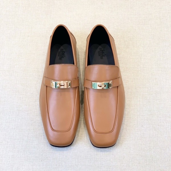❤에르메스 남성 시그니처 카멜 로퍼 - Hermes Mens Camel Loafer - her923x