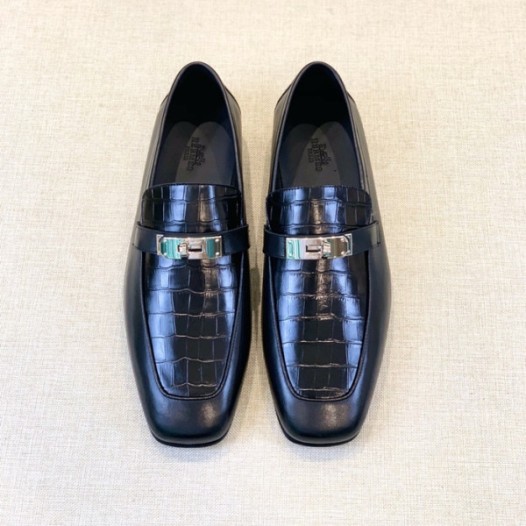 ❤에르메스 남성 시그니처 블랙 로퍼 - Hermes Mens Black Loafer - her925x
