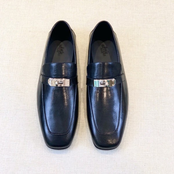 ❤에르메스 남성 시그니처 블랙 로퍼 - Hermes Mens Black Loafer - her927x