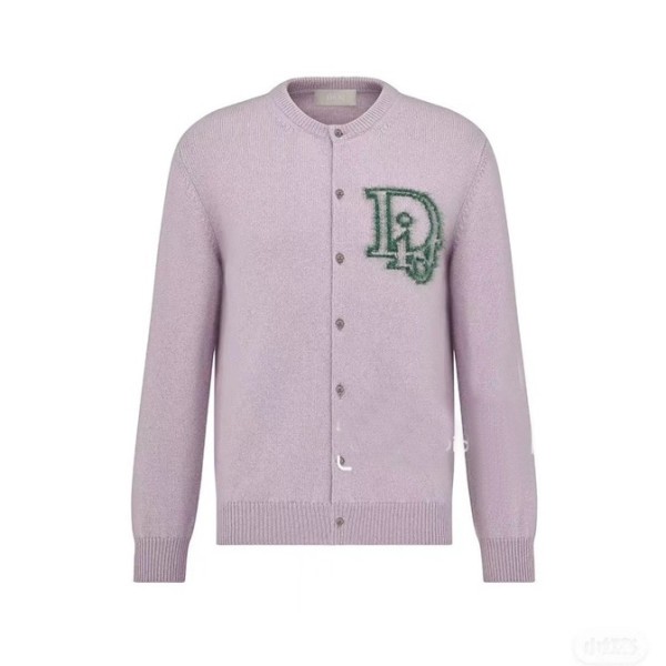 ❤디올 남/녀 퍼플 크루넥 가디건 - Dior Unisex Purple Cardigan - di54x