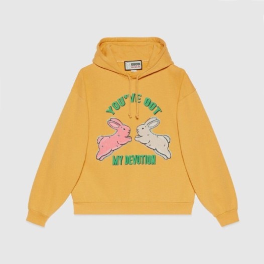❤구찌 남/녀 트렌디 옐로우 후드티 -  Gucci Unisex Yellow Hoodie - gu76x