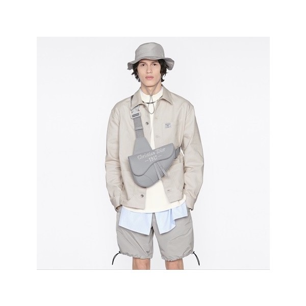 ❤디올 남성 그레이 새들백 - Dior Men Gray Saddle Bag - di64x