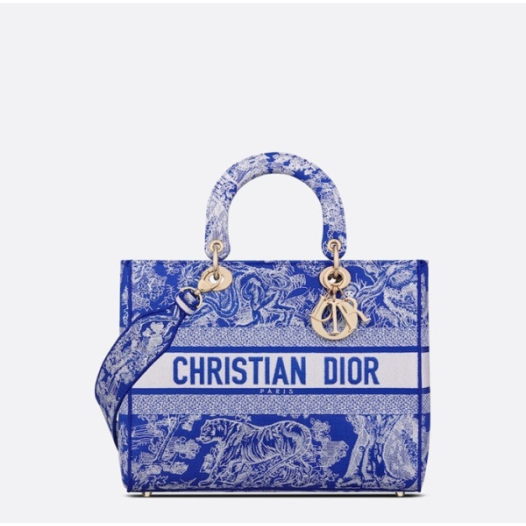❤디올 여성 블루 레이디백 - Dior Womens Blue Lady Bag - di89x