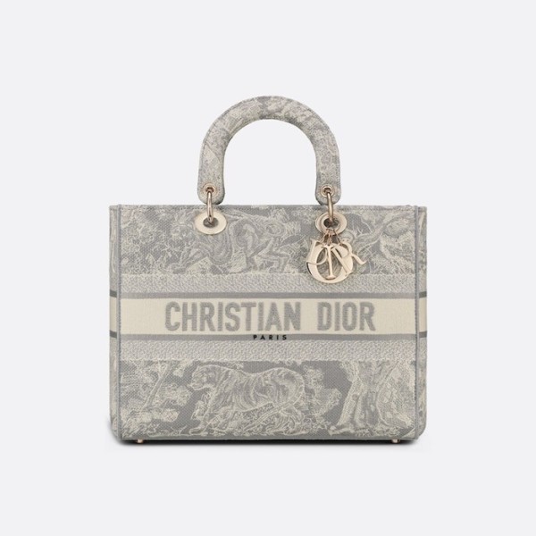 ❤디올 여성 그레이 레이디백 - Dior Womens Gray Lady Bag - di92x