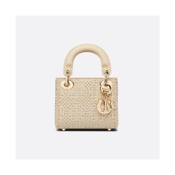 ❤디올 여성 미니 크림 레이디백 - Dior Womens Cream Lady Bag - di95x