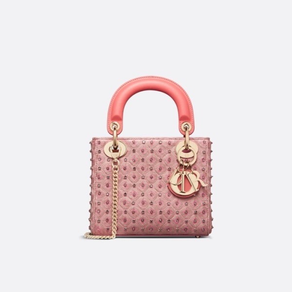 ❤디올 여성 핑크 레이디백 - Dior Womens Pink Lady Bag - di96x