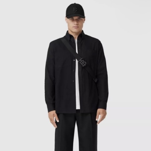 ❤버버리 남성 베이직 블랙 셔츠 - Burberry Mens Black Tshirts - bu20x