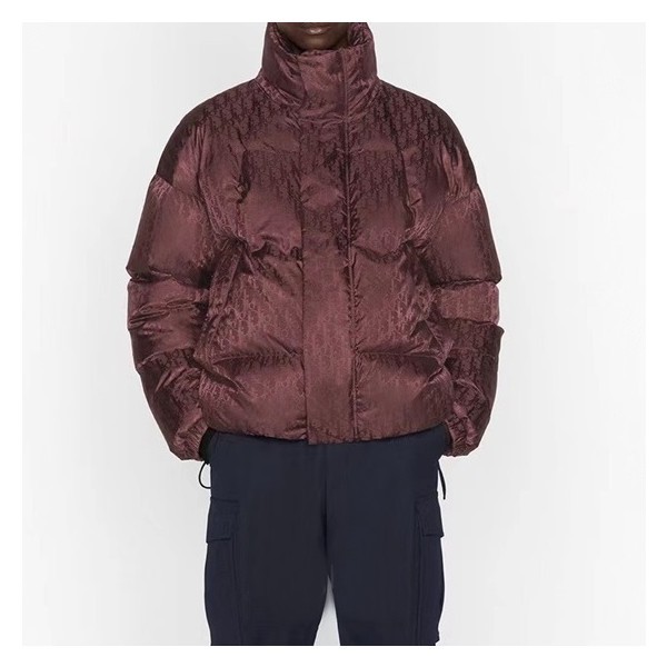 ❤디올 남성 구스다운 버건디 패딩 - Dior Mens Burgundy Padding - di124x