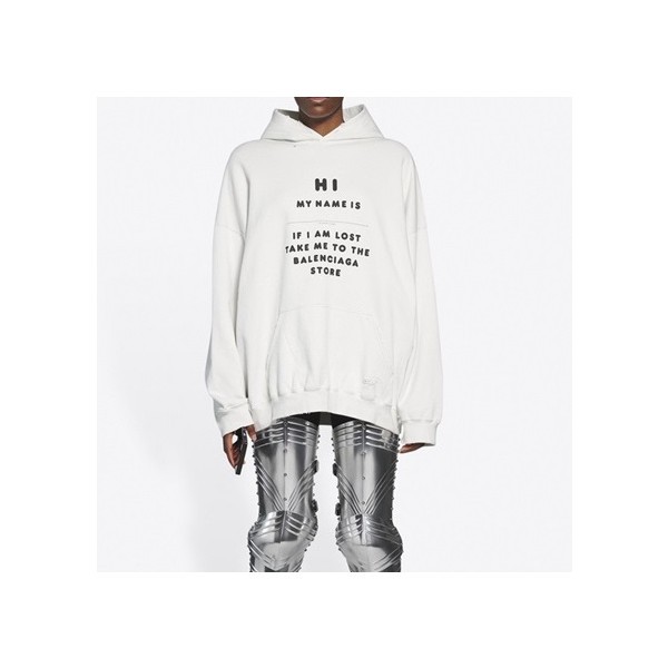 ❤발렌시아가 남/녀 화이트 후드티 - Balenciaga Unisex White Hoodie - ba20x