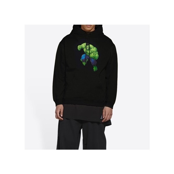 ❤발렌시아가 남/녀 블랙 후드티 - Balenciaga Unisex Black Hoodie - ba23x