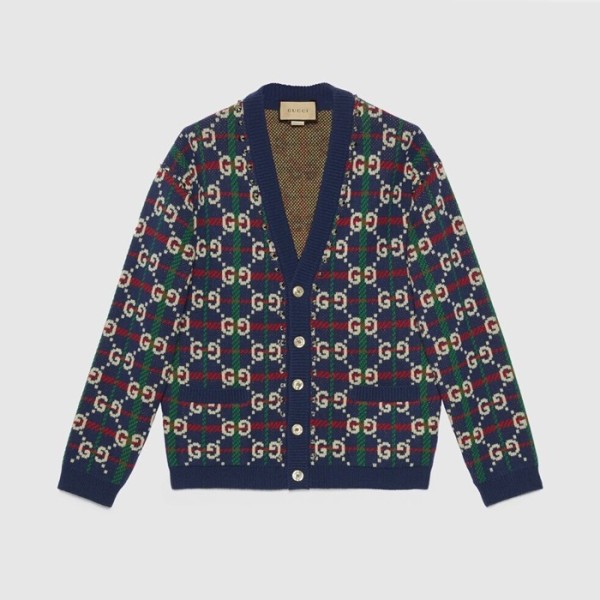 ❤구찌 남/녀 브이넥 네이비 가디건 - Gucci Unisex Navy Cardigan - gu100x