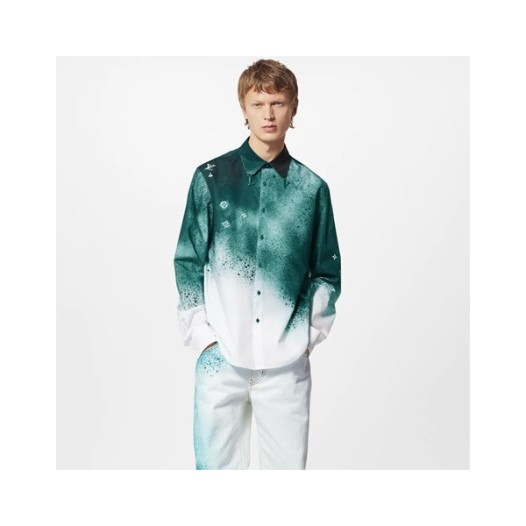 ❤루이비통 남성 그린 셔츠 - Louis vuitton Mens Green Tshirts - lv218x