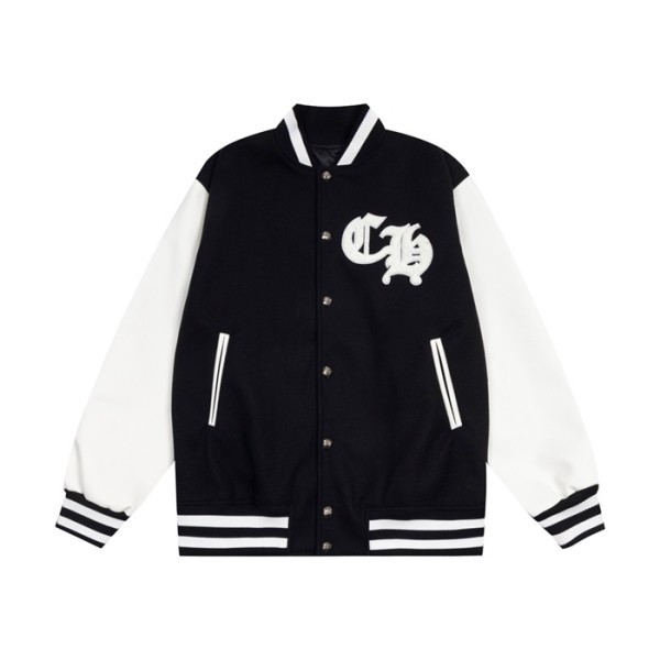❤크롬하츠 남성 블랙 자켓 - Chrom Hearts Mens Black Jackets - chr470x