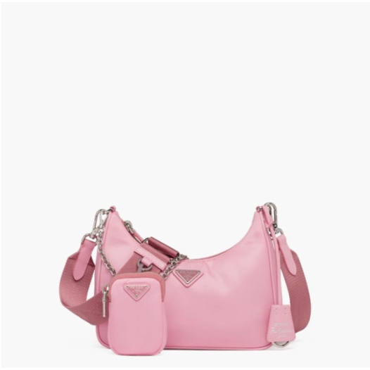 ❤프라다 여성 핑크 호보백 - Prada Womens Pink Hobo Bag - pr165x